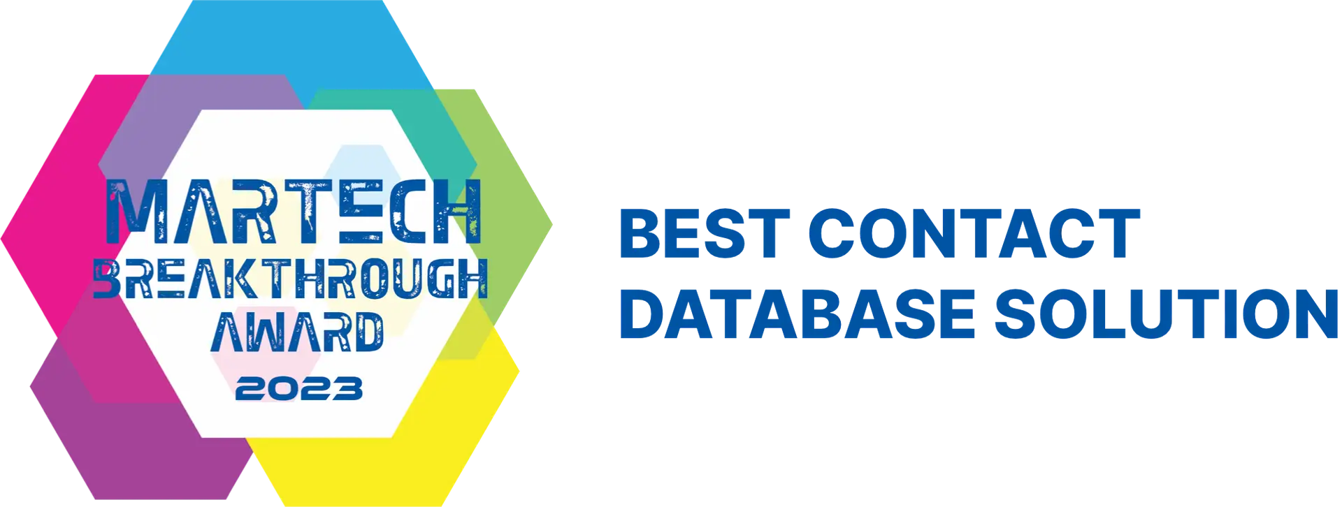 Martech award 2023 best contact database solution endato horz