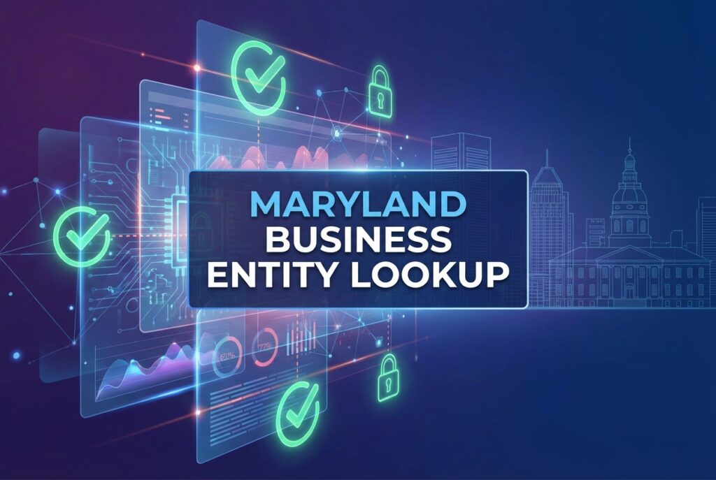 Maryland Business Entity Lookup for Company Verification