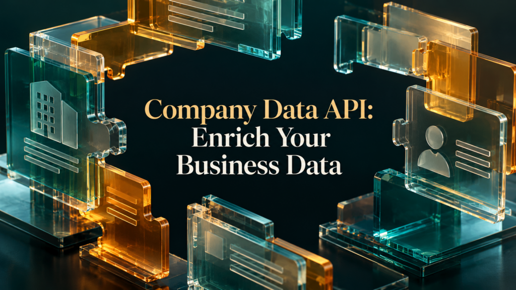 Company Data API: Enrich Your Business Data — interlocking glass records