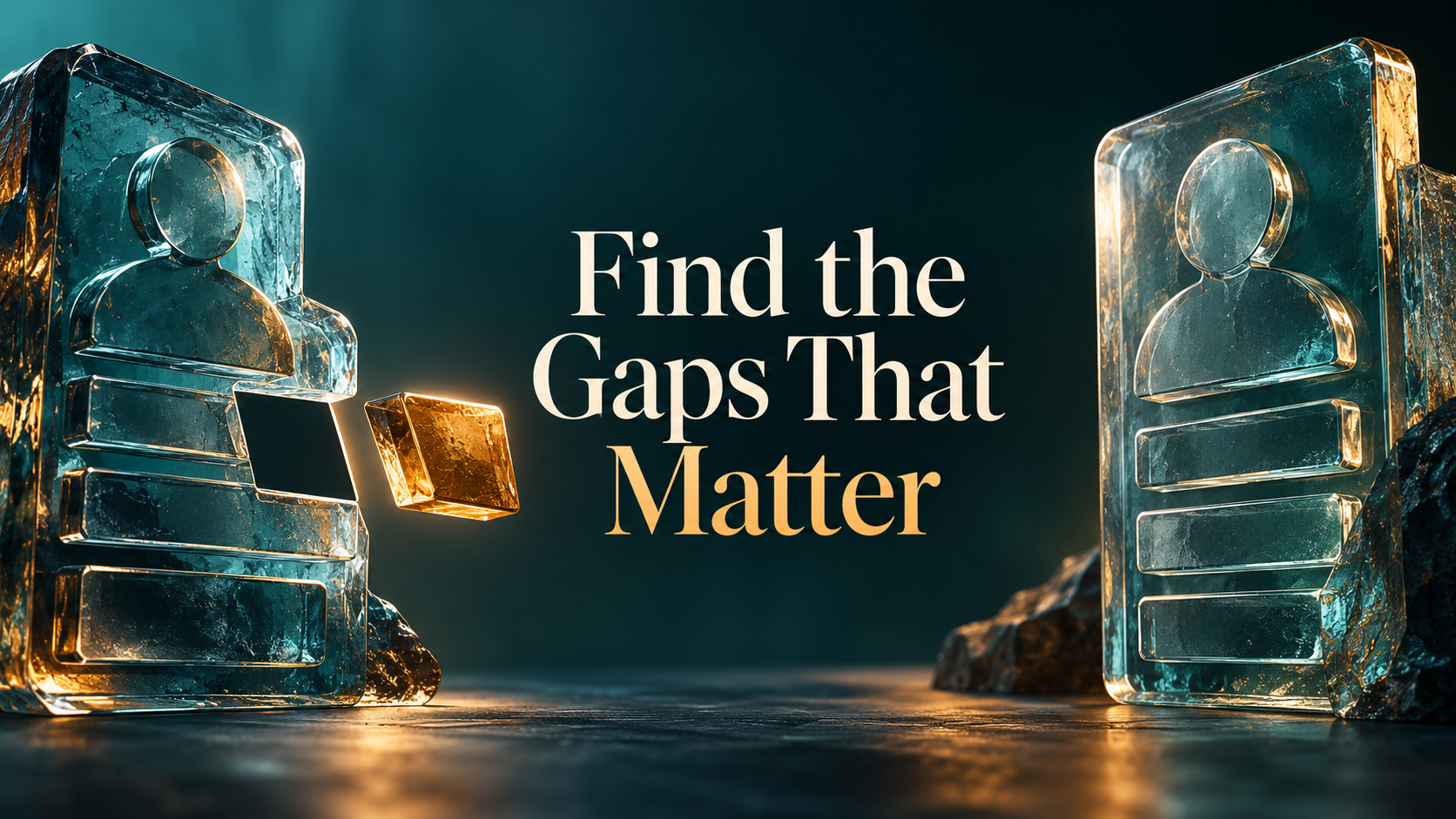 Find the Gaps That Matter — a glass contact record with a matching missing facet