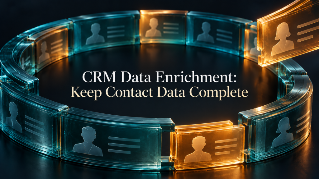 CRM Data Enrichment: Keep Contact Data Complete — glass contact records
